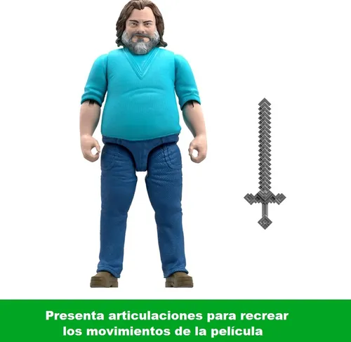 Mattel Minecraft Movie Figura De Acción Steve