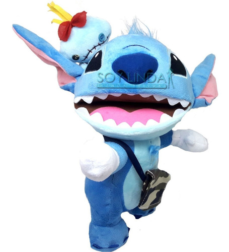 Stitch Peluche 40cm Con Scrump Muy Suavecito Hermoso