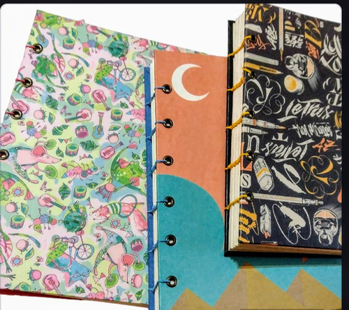 Cuaderno Costura  Copta. Artesanal . Personalizado.