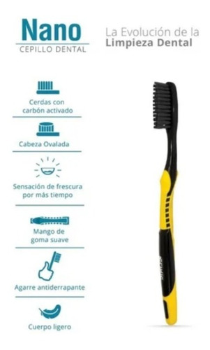 Cepillo Dental Borgatta Con Carbón Activado Nano