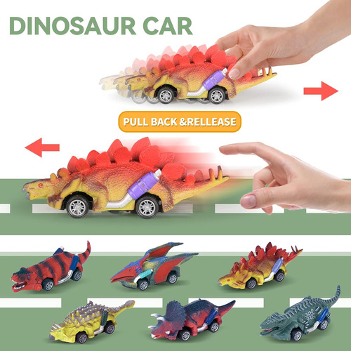 Wesprex Dinosaur Toy Set Para Niños Con 12 Pcs Figuras De Di