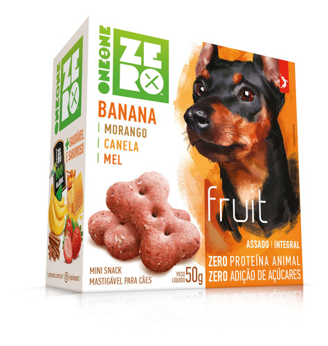 Snack Spin Pet Mini Zero Fruit Banana 50g - Full