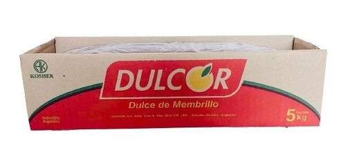 Dulce De Membrillo Dulcor  Cajón X 5 Kg Apto Kosher