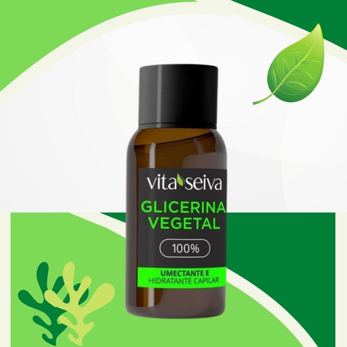 Imagem 2 de 9 de Óleo Glicerina 100% Vegetal Vita Seiva Umectante 30ml