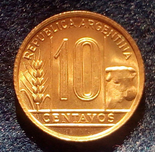 Moneda Argentina 10 Centavos 1942 #205