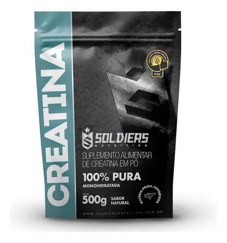 Creatina Monohidratada 500g Soldiers Nutrition 100% Pura Importad...