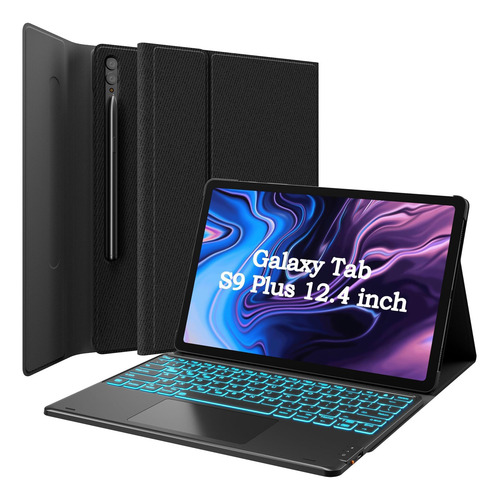 Funda Con Teclado Greenlaw Para Samsung Galaxy Tab S9 Plus,