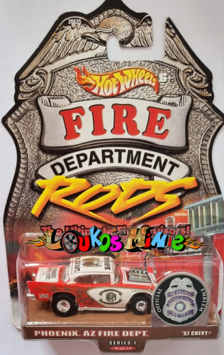 Hot Wheels ´57 Chevy Fire Department Rods Phoenix Series 1 