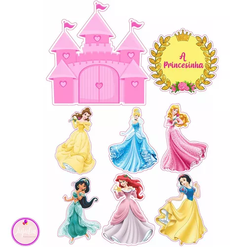 Topo de bolo Princesas da Disney