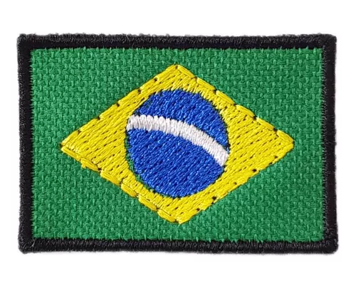 Patch Bordado Mini Bandeira Do Brasil