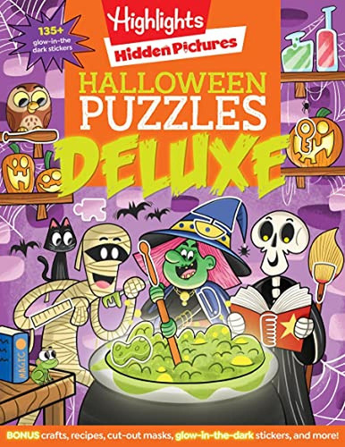 Halloween Puzzles Deluxe (highlights Hidden Pictures) (libro