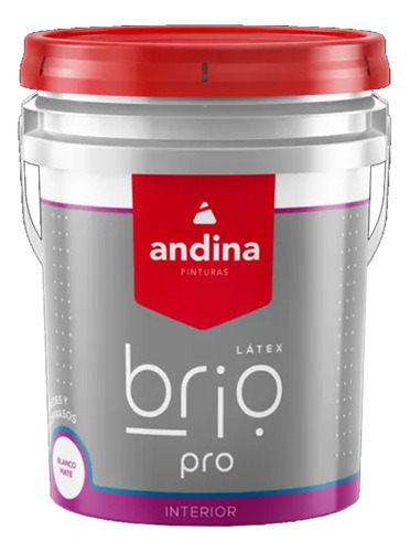 Pintura Latex Interior Brio Andina Acrilico Antihongo 10l Mm