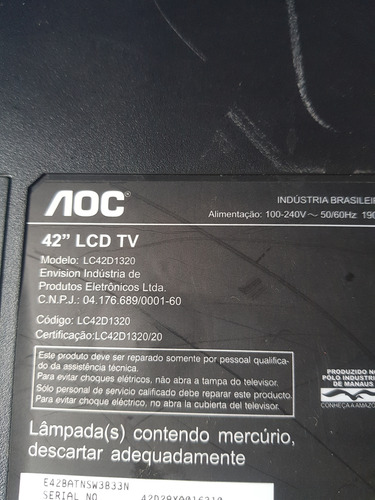 Placa T-com Tv Aoc Lc42d1320 (Usado)