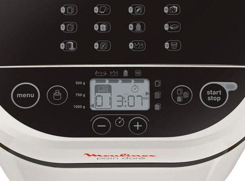 Máquina De Pan Moulinex Ow2101 700w 1lt 230° 12 Programas