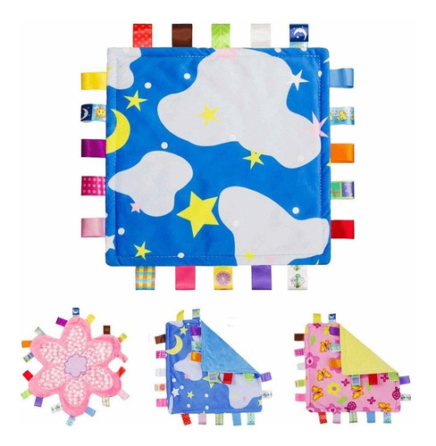 Cómoda Manta De Bebé Con Estrellas Y Nubes Suaves Con...