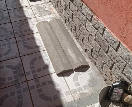Forma Aço Molde Chapéu Trapézio 35x80cm Acabamento Muros