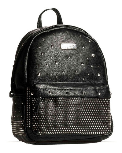 Prune Mochila Negra Con Tachas 2134