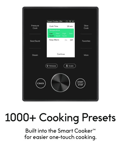 Olla A Presión Chef Iq Smart De 6 Cuartos De Galón Con 10 Fu