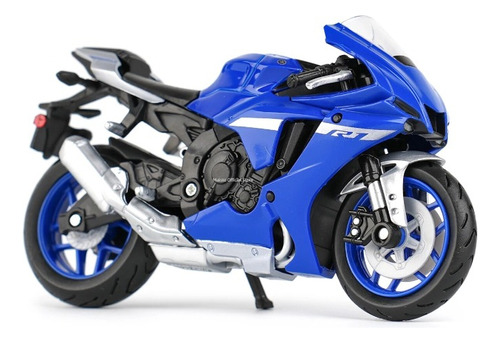 Moto Yamaha Yzf-r1 Escala 1:18 Azul Maisto Original En Caja