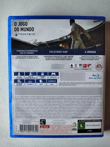 Jogo Fifa 18 Ps4 Original midia fisica