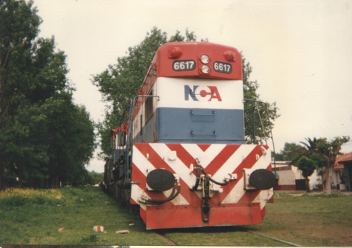 Lámina De Una Locomotora Ferrocarril Nuevo Central Argentino