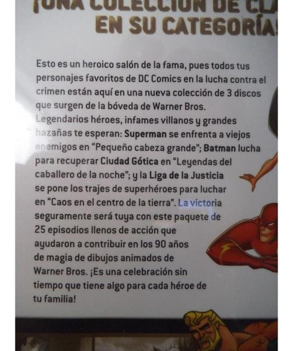 Imagen 2 de 3 de 25 Caricaturas De Coleccion Dc Comics Liga La Justicia Dvd