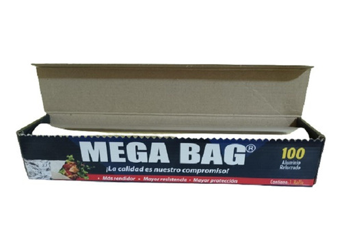 Papel Aluminio Mega Bag M 100 Grueso 3 Rollos