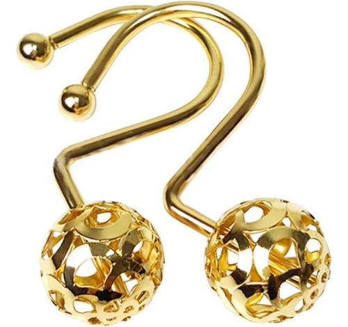 Chictie Anillos Dorados Para Cortina De Ducha, Juego De 12 A