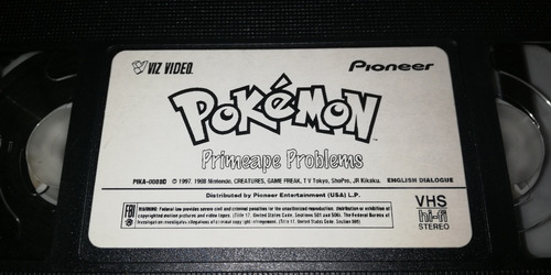 Pokemon Películas Vintage Vhs Original Inglés (Usado)