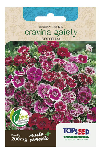 4x Sementes De Cravina Gaiety (sortida) Topseed