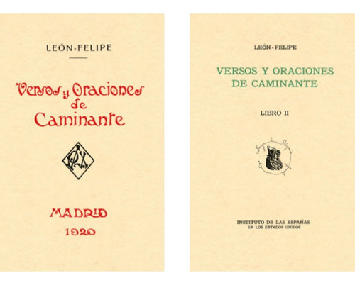 Versos Y Oraciones De Caminante, De Leon Felipe. Editorial Visor Libros, S.l. En Español