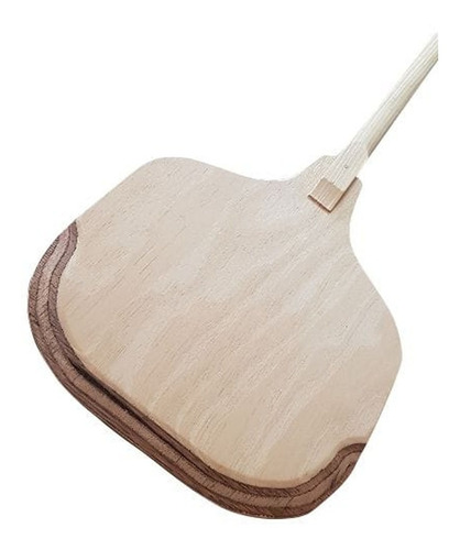 Imagen 5 de 7 de Kit Pala Pizzera Larga De Madera + Pala Gira Pizza Ac. Inox.