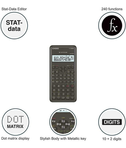Imagen 5 de 7 de Calculadora Cientifica Casio Fx-350ms Relojesymas