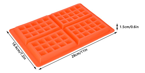 Molde Para Hornear Desayunos, 4 Cavidades, De Silicona, Para