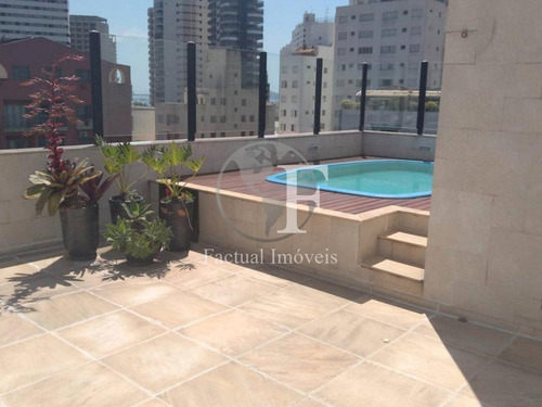 Imagem 15 de 15 de Cobertura Com 2 Dormitórios À Venda, 120 M² Por R$ 750.000,00 - Astúrias - Guarujá/sp - Co0769