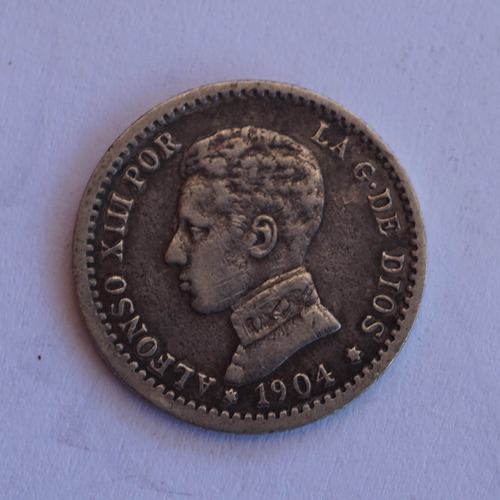 50 Cent - 1904 - España - Moneda De Plata 83%