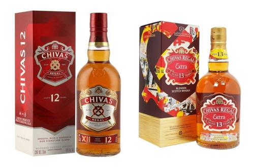 Whisky Chivas Regal 12 Años Y Chivas Re - mL a $500