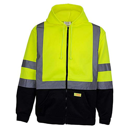 Hi Viz H9012 Ansi Class 3 Sudadera Parte Inferior Negra 5 Uc