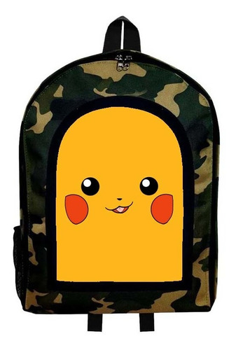 Mochila Camuflada Pikachu Modelo 19