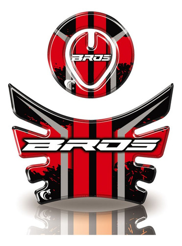 Kit Adesivo Protetor De Tanque Moto Bros Honda Ano Até 2015