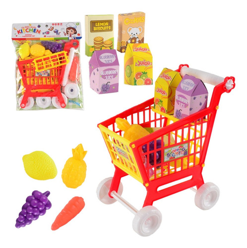 Fweaad Mini Carrito De Compras Para Niños Play House, 21