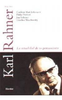 Karl Rahner Actualidad Pensam - Lehmann K,