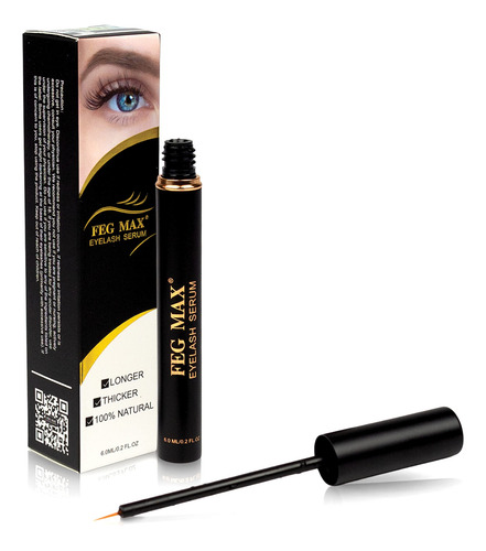Sérum De Pestañas Feg Max Para Pestañas Y Cejas, 6 Ml