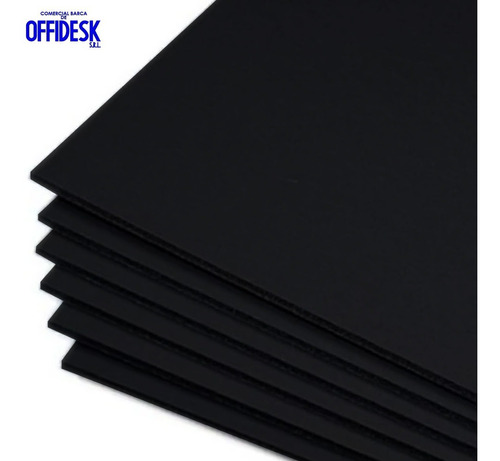 Imagen 1 de 8 de 3 Foamboard Negro Placa 70 X 100 / 5 Mm Para Montaje Diseño 