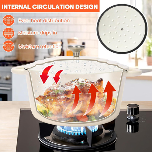 Sartén De Hierro Fundido Esmaltado Antiadherente 26 Cm