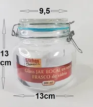 Comprar Tarro Frasco Botella Vidrio  Vintage Tapa Hermética 800ml