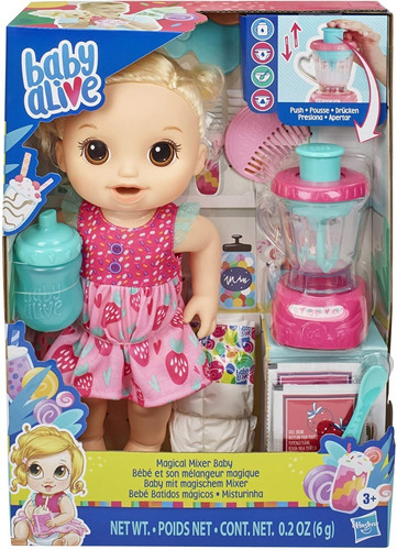 Imagen 1 de 9 de Baby Alive Muñeca Bebe Licuados Batidos Magicos Hasbro E6943