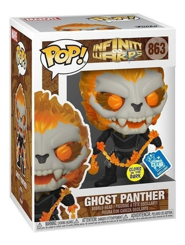 Funko Pop! Infinity Warps 863 Ghost Panther Glow In The Dark