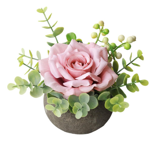 Mizii Pequeñas Flores Artificiales En Maceta, Flor Falsa Rea