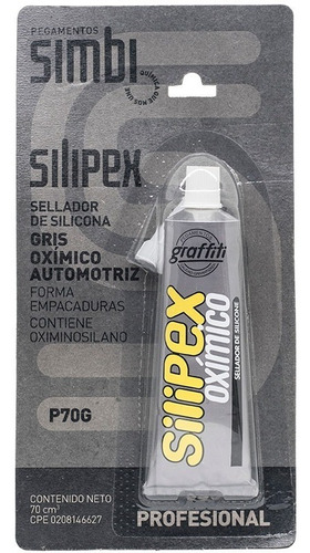 Silicona Silipex Gris Oximico Automotriz 70ml
